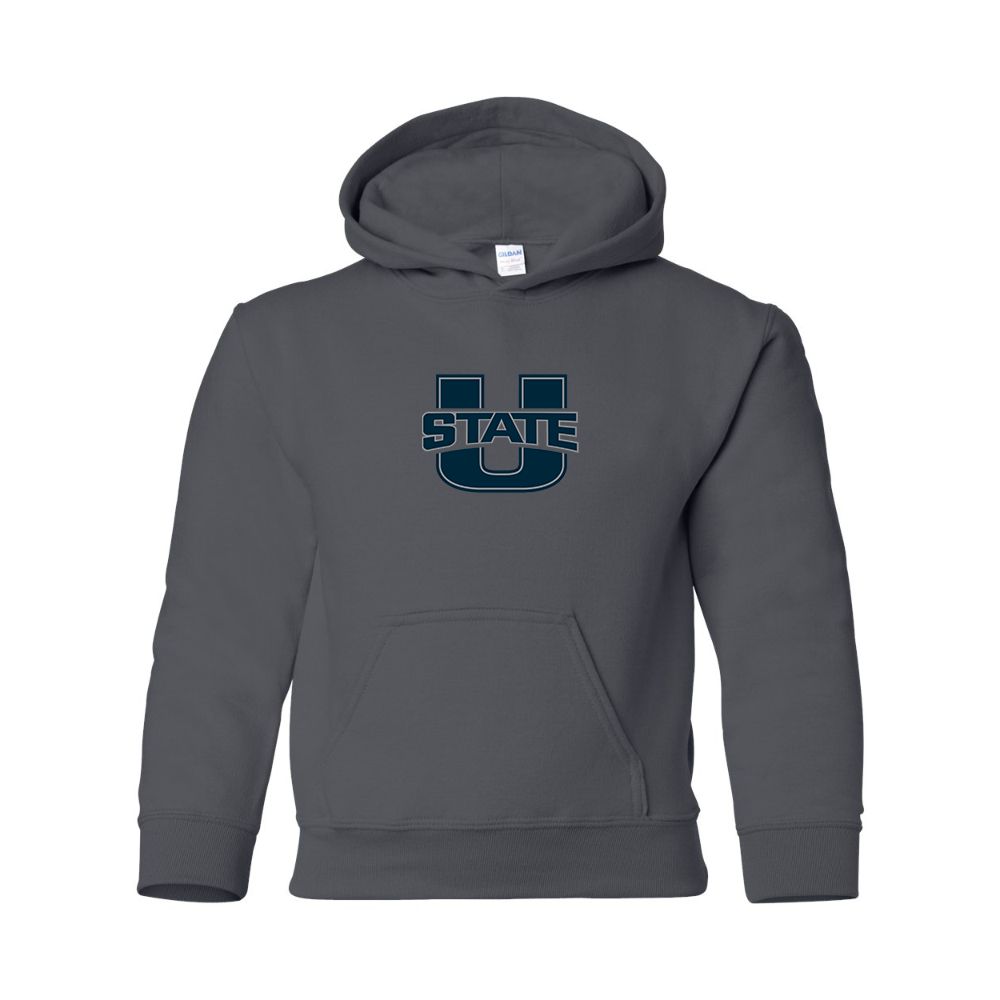 Youth Utah State Aggies  Gildan Heavy Blend  Hooded Sweatshirt